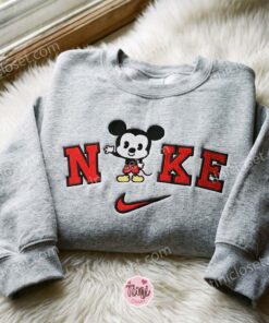 Cute Mickey Embroidered Crewneck, Disney Embroidered Hoodie, Just Because Gift For Him, Cozy Gifts For Girlfriend 2 Cute Mickey Embroidered Crewneck, Disney Embroidered Hoodie, Just Because Gift For Him, Cozy Gifts For Girlfriend (3)