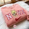 Winnie Pooh Embroidered Crewneck, Disney Embroidered Hoodie, Just Because Gift For Him, Cozy Gifts For Girlfriend