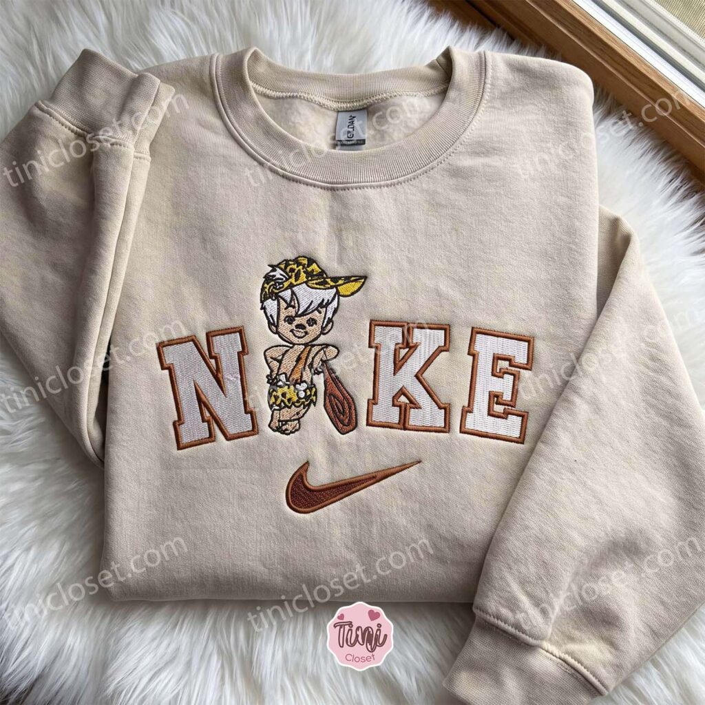 Bamm-Bamm Rubble The Flintstones Embroidered Sweatshirt, Cartoon Embroidered Hoodie, Cozy Gifts For Family Bamm-Bamm Rubble The Flintstones Embroidered Sweatshirt, Cartoon Embroidered Hoodie, Cozy Gifts For Family