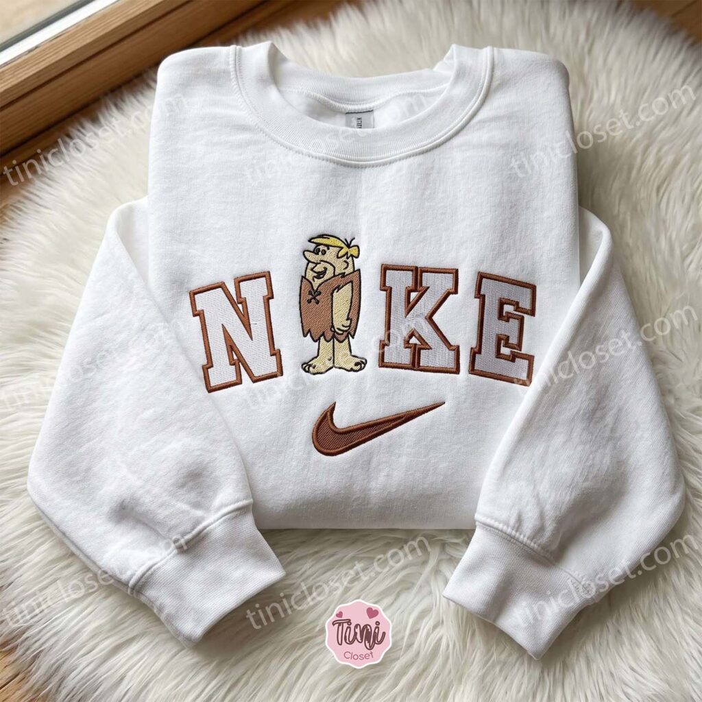 Fred Flintstone The Flintstones Embroidered Sweatshirt, Cartoon Embroidered Hoodie, Best Gift Ideas for Family