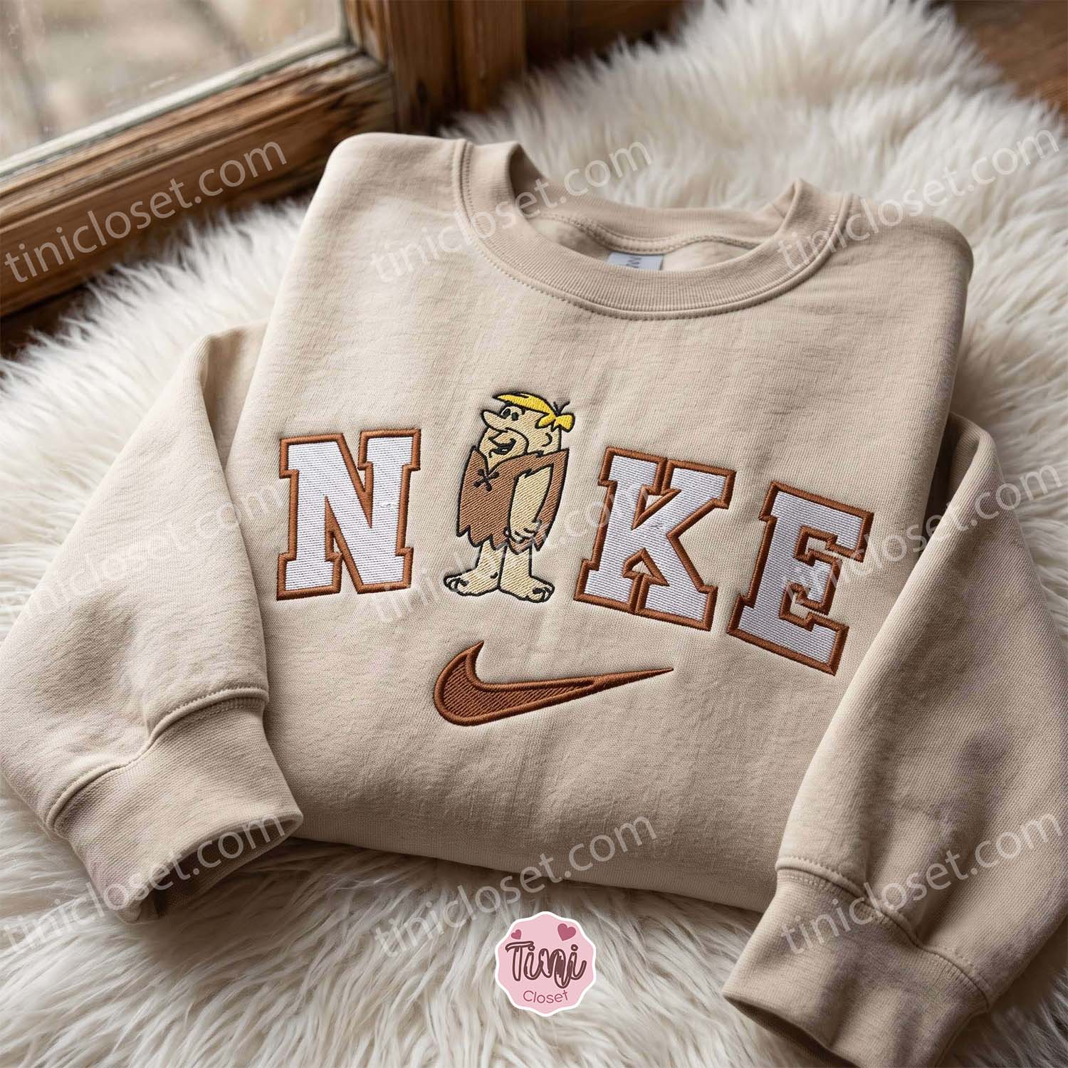 Fred Flintstone The Flintstones Embroidered Sweatshirt, Cartoon Embroidered Hoodie, Best Gift Ideas for Family Fred Flintstone The Flintstones Embroidered Sweatshirt, Cartoon Embroidered Hoodie, Best Gift Ideas for Family