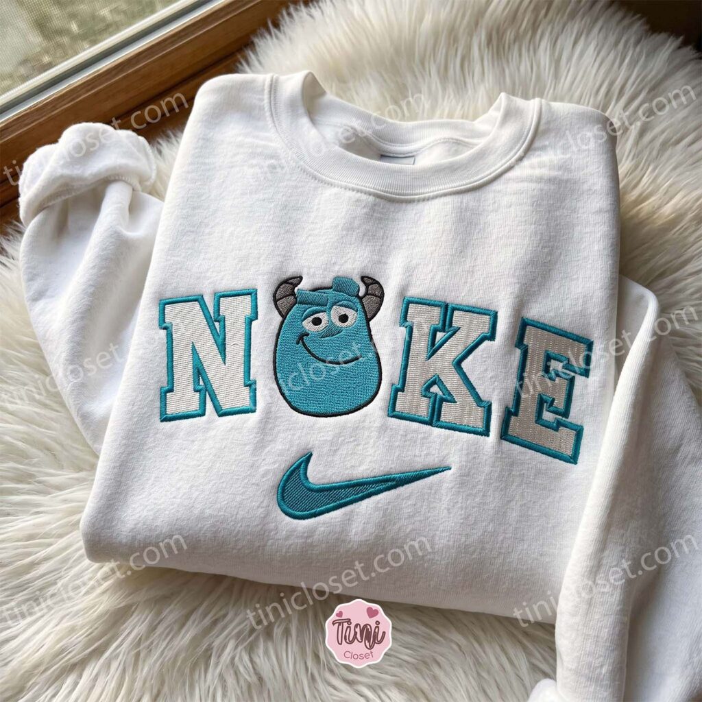 Sulley Embroidered Crewneck, Disney Embroidered Hoodie, Just Because Gift For Him, Cozy Gifts For Girlfriend