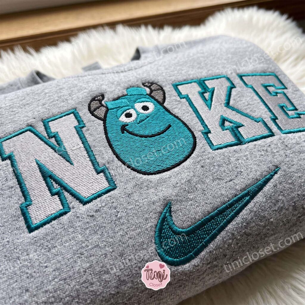 Sulley Embroidered Crewneck, Disney Embroidered Hoodie, Just Because Gift For Him, Cozy Gifts For Girlfriend Sulley Embroidered Crewneck, Disney Embroidered Hoodie, Just Because Gift For Him, Cozy Gifts For Girlfriend