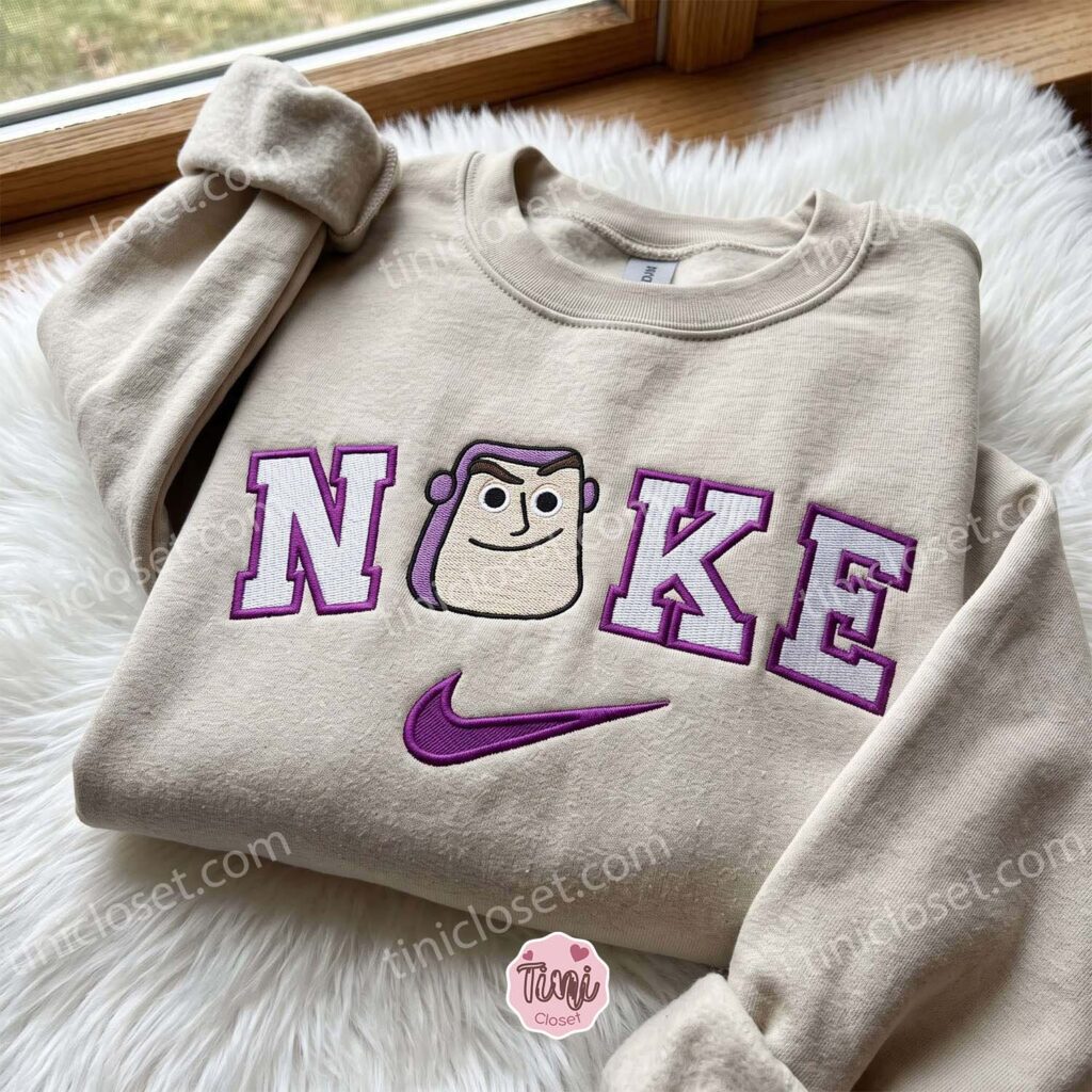 Buzz Lightyear Toy Story Embroidered Crewneck, Disney Embroidered Hoodie, Just Because Gift For Him, Cozy Gifts For Girlfriend
