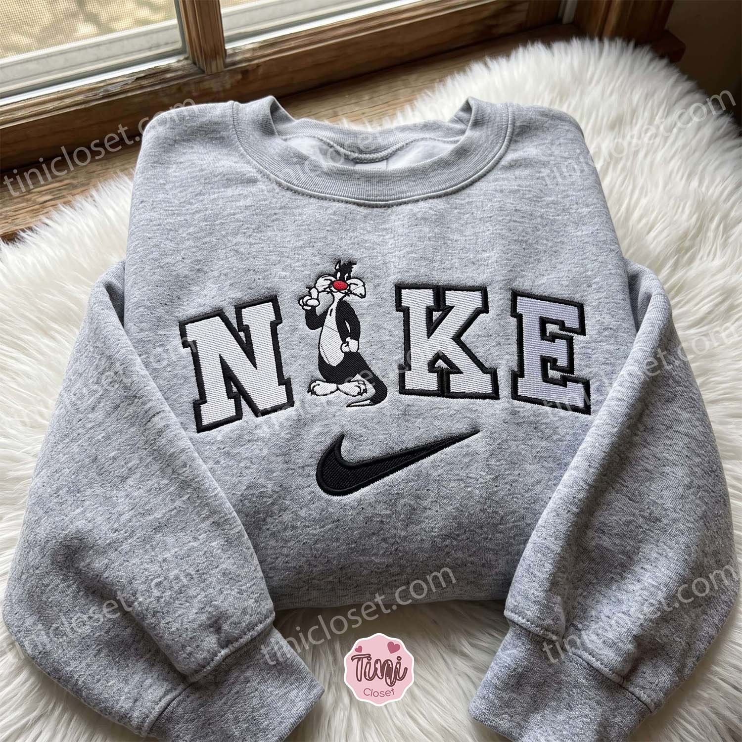 Baby Sylvester Looney Tunes Embroidered Sweatshirt, Cartoon Embroidered Hoodie, Just Because Gift For Him, Cozy Gifts For Girlfriend Baby Sylvester Looney Tunes Embroidered Sweatshirt, Cartoon Embroidered Hoodie, Just Because Gift For Him, Cozy Gifts For Girlfriend
