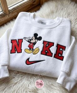 Mickey Embroidered Hoodie, Disney Embroidered Sweatshirt, Just Because Gift For Him, Cozy Gifts For Girlfriend 1 Mickey Embroidered Hoodie, Disney Embroidered Sweatshirt, Just Because Gift For Him, Cozy Gifts For Girlfriend (1)