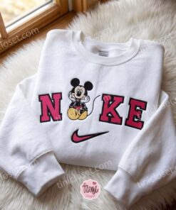 Mickey Disney Embroidered Sweatshirt, Cartoon Embroidered Hoodie, Just Because Gift For Him, Cozy Gifts For Girlfriend 1 Mickey Disney Embroidered Sweatshirt, Cartoon Embroidered Hoodie, Just Because Gift For Him, Cozy Gifts For Girlfriend (1)