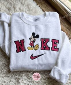 Mickey Disney Embroidered T-shirt, Cartoon Embroidered Hoodie, Just Because Gift For Him, Cozy Gifts For Girlfriend 1 Mickey Disney Embroidered T shirt, Cartoon Embroidered Hoodie, Just Because Gift For Him, Cozy Gifts For Girlfriend (2)