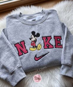 Mickey Disney Embroidered T-shirt, Cartoon Embroidered Hoodie, Just Because Gift For Him, Cozy Gifts For Girlfriend 2 Mickey Disney Embroidered T shirt, Cartoon Embroidered Hoodie, Just Because Gift For Him, Cozy Gifts For Girlfriend (3)