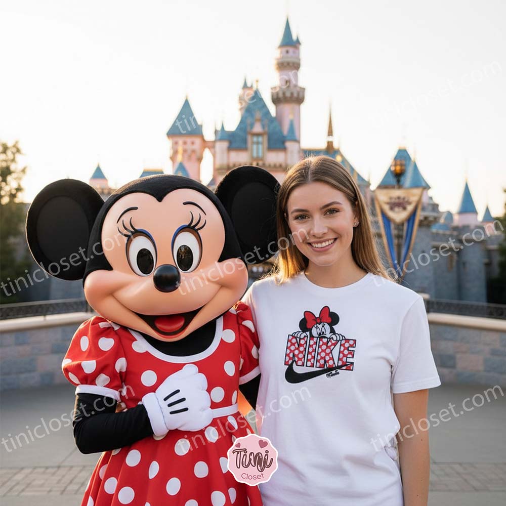 Minnie Mouse Embroidered Streetwear Hoodie, Custom Disney Fan Shirt, Disney Park Day Outfit