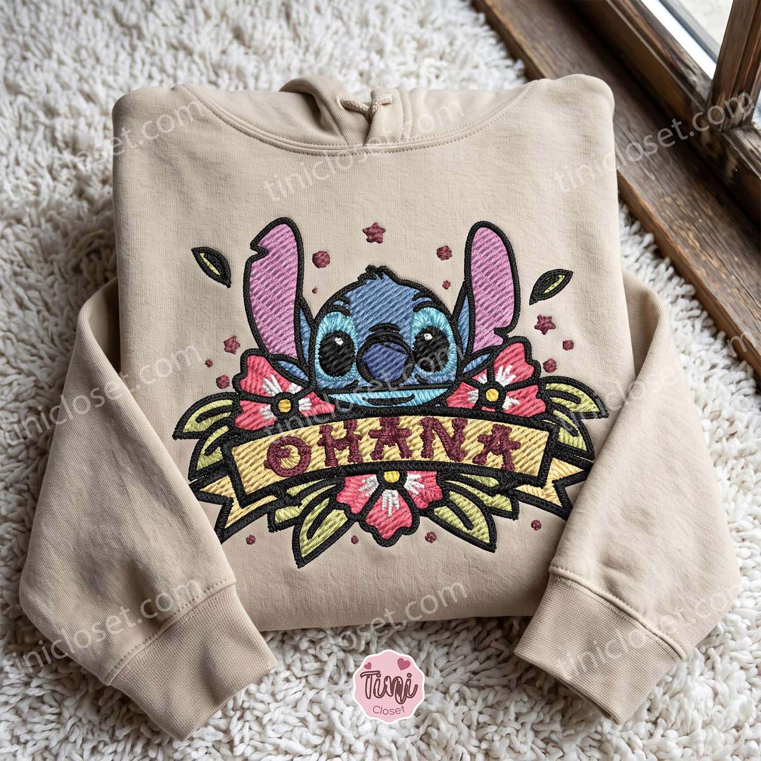 Stitch Disney Hoodie, Movie Embroidered Shirt, Cozy Gifts For Family and Friends