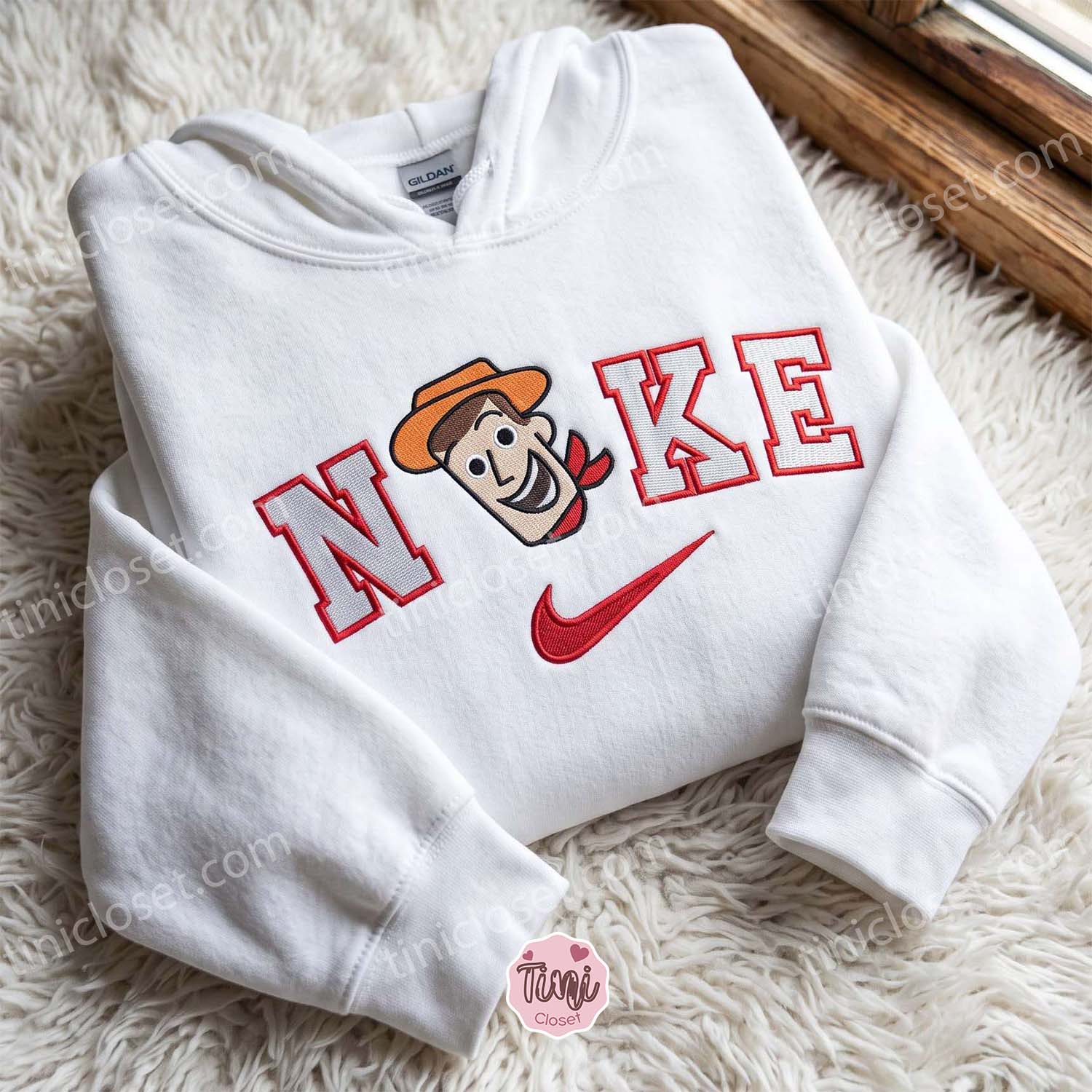 Woody Toy Story Embroidered Hoodie, Movie Embroidered T-shirt, Gift Ideas for Friends