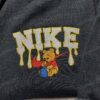 Winnie The Pooh Embroidered Sweatshirt, Cute Disney Embroidered Hoodie, A Sweet Sending A Hug Gift For Her