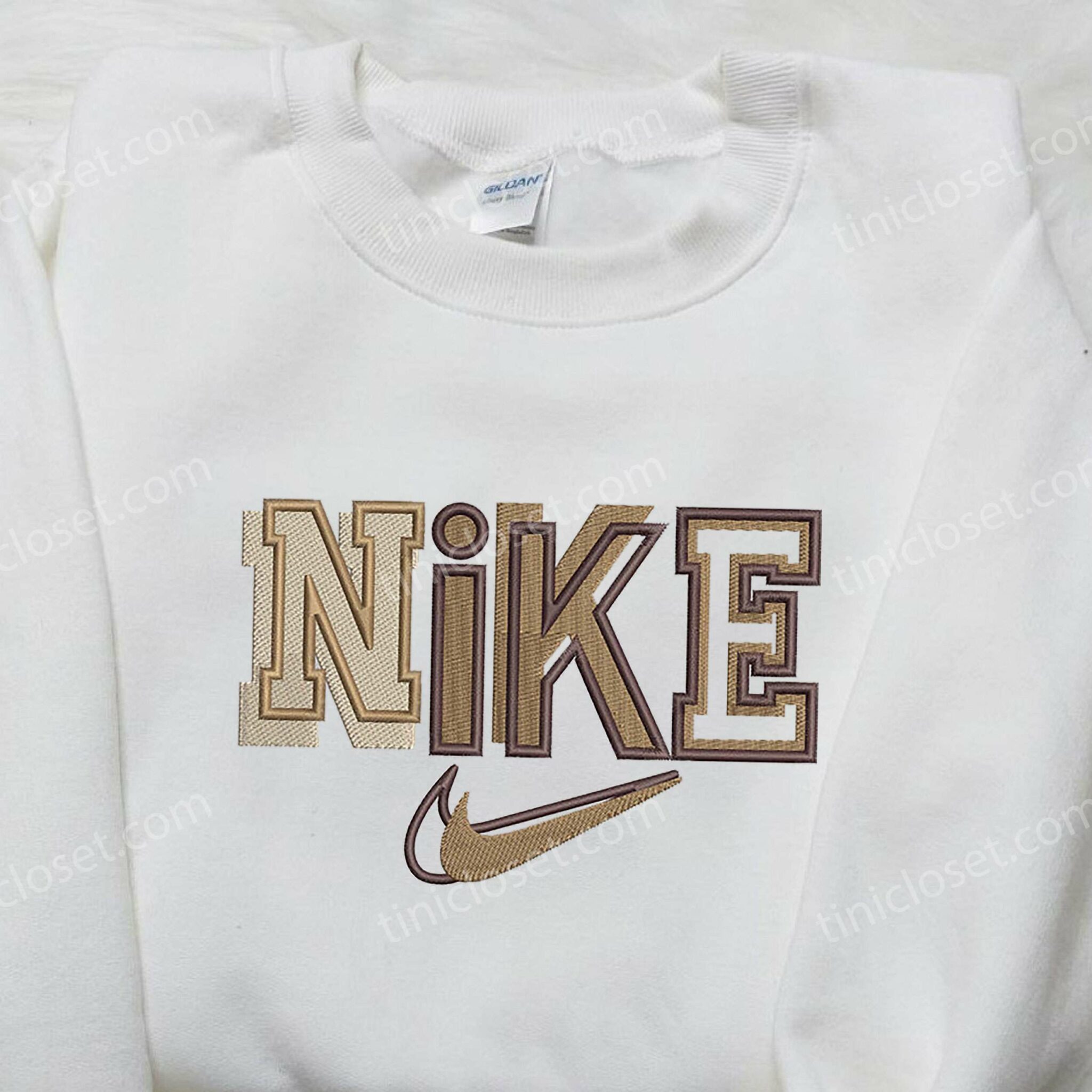 double nike check shirt