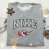 Kansas City Chiefs Embroidered Shirt, NFL Embroidered Hoodie, Sports Embroidered T-Shirt