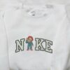 Chucky Stand x Nike Embroidered Shirt, Child’s Play Embroidered Shirt, Custom Nike Embroidered Shirt