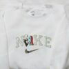 Nike x Jack Sally Embroidered Shirt, Nike Inspired Embroidered Shirt, Halloween Embroidered Shirt