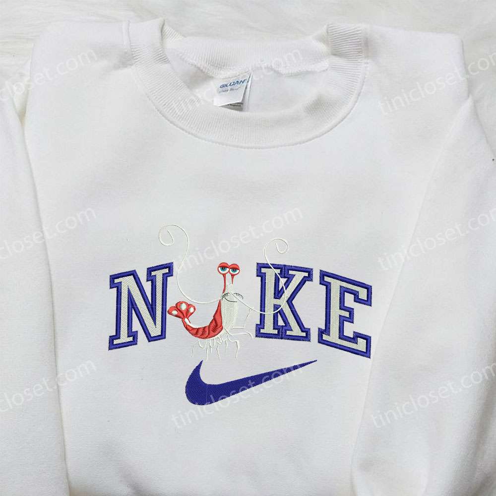 Nike x Jacques Finding Nemo Embroidered Shirt, Nike Embroidered Shirt, Cartoon Embroidered Shirt