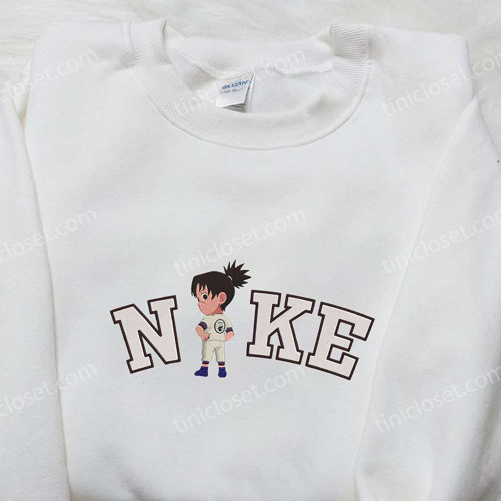 Nike x Chibi Iruka Umino Embroidered Shirt, Naruto Embroidered Shirt, Nike Inspired Embroidered Shirt