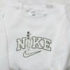 Nike x Knife and Snake Embroidered Shirt, Halloween Embroidered Shirt, Nike Inspired Embroidered Shirt