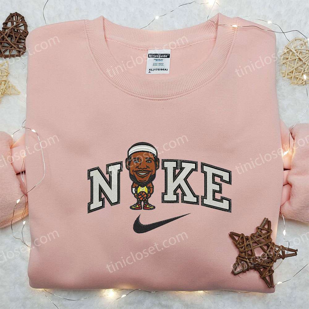 Lebron James x Nike Embroidered Shirt, Los Angeles Lakers NBA