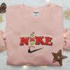Grinch Xmas Embroidered Sweatshirt, Movie Embroidered Shirt, Best Christmas Gift Ideas