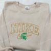 Michigan State Spartans Embroidered Sweatshirt, NCAA Embroidered Hoodie, Best Sports Gift Idea