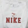 Snoopy Ski Embroidered Sweatshirt, Cartoon Embroidered Shirt, Best Christmas Gift Ideas