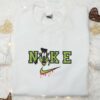 Goofy Frankenstein x Nike Embroidered Hoodie, Nike Inspired Embroidered Shirt, Best Halloween Gift Ideas