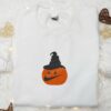 Pumpkin Ghost x Nike Embroidered Hoodie, Nike Inspired Embroidered Shirt, Best Halloween Gift Ideas