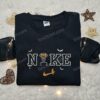 The Skeleton Dance x Nike Embroidered Hoodie, Nike Inspired Embroidered Shirt, Best Halloween Gift Ideas
