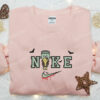 Lucky Halloween x Nike Embroidered Hoodie, The Bluey Disney Embroidered Shirt, Nike Inspired Embroidered Shirt