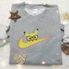 Pikachu With Glasses Embroidered T-Shirt, Cute Pokemon Sporty Hoodie, Custom Anime Crewneck