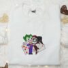 Baby Joker and Harley Quinn Embroidered Sweatshirt, The Nightmare Before Christmas Embroidered Hoodie, Best Halloween Gifts Ideas