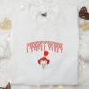 IT Pennywise Balloon Embroidered Sweatshirt, IT Horror Movie Embroidered Hoodie, Best Halloween Gifts for Family