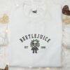Beetlejuice Est 1988 Embroidered Shirt, Horror Movie Embroidered Shirt, Best Halloween Gifts for Family