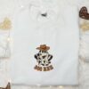 Boo Haw Cowboy Ghost Embroidered Shirt, Funny Halloween Embroidered Shirt, Best Halloween Gift Ideas