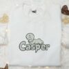 Casper Ghost Embroidered Shirt, Halloween Embroidered Shirt, Best Halloween Gifts