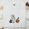 Casper Ghost Halloween Pumpkin Embroidered Shirt, Halloween Embroidered Shirt, Best Halloween Gifts