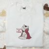 Cat Vampire Costume Trick Or Treat Embroidered Shirt, Halloween Embroidered Shirt, Best Halloween Gifts