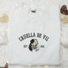 Cruella de Vil Est. 1961 Halloween Embroidered Shirt, Halloween Embroidered Shirt, Disney Halloween Embroidered Shirt