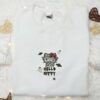 Hello Kitty Halloween Embroidered Sweatshirt, Halloween Embroidered Shirt, Best Halloween Gifts for Friends and Family