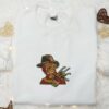 Freddy Krueger Embroidered Sweatshirt, Horror Movie Embroidered Hoodie, Best Halloween Gifts Ideas