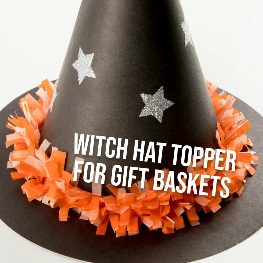 witch hat topper for gift baskets