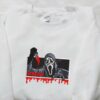 Ghostface Scream Embroidered Sweatshirt, Spirit Halloween T-shirts, Spooky Shirts