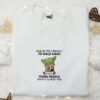 Give Me The Strength To Walk Away Baby Yoda Embroidered Shirt, Star Wars Disney Sweatshirt, Cool Embroidered Hoodie
