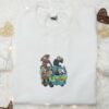 Halloween Gang Embroidered Shirt, Spirit Halloween Embroidered T-shirt, Funny Halloween Embroidered Hoodie