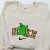 Oogie Boogie x Nike Movie Embroidered Shirt, Nike Inspired Embroidered Shirt, Best Halloween Gift Ideas