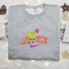 SpongeBob Heart Balloon Embroidered Sweatshirt, Cute Valentine T-shirt, Matching Nostalgic Character Hoodies