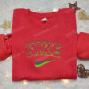 Outline Nike Embroidered Shirt, Nike Inspired Embroidered Shirt, Best Family Gift Ideas